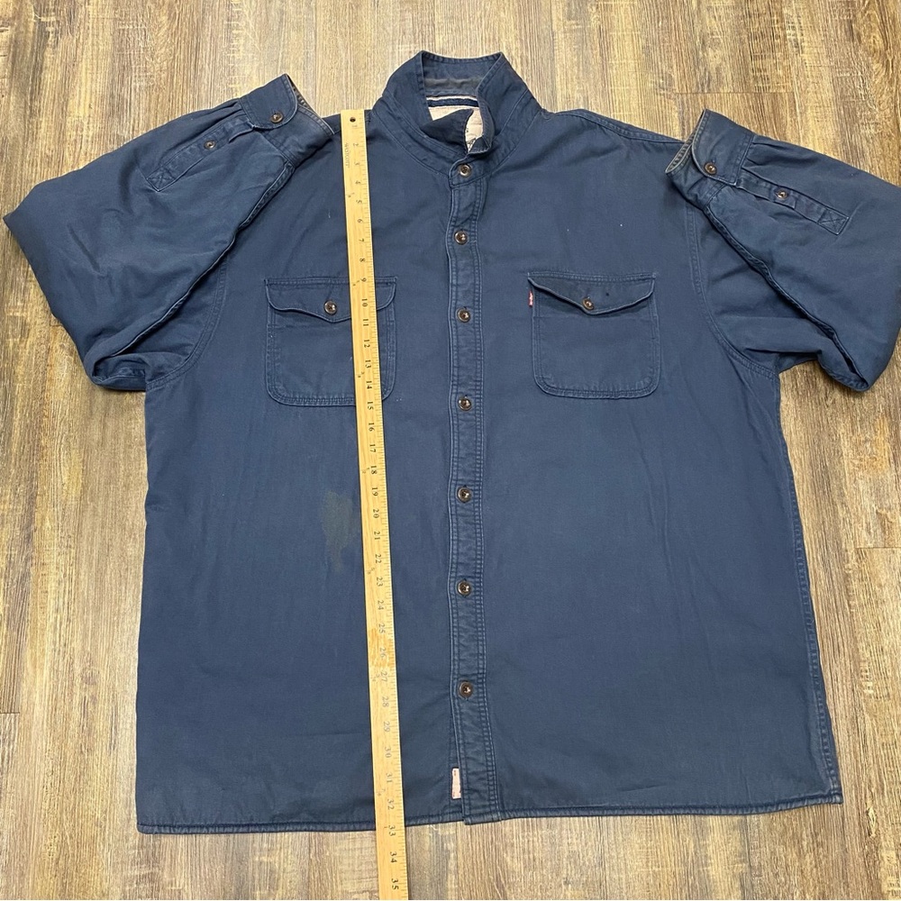 Levi's Men's Sherpa Blue Button Up Insulated/fleece Outdoor Chore Jacket Size 3X - Picture 3 of 16